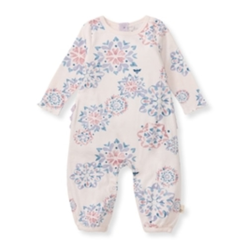 Homemade Snowflakes Organic Baby Girl Jumpsuit