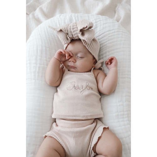 RIBBED SET - LIGHT BEIGE