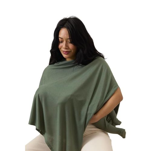 Solly Baby Nursing Cover, Ultra-Breathable, Lightweight Breastfeeding Cover-Up, Buttery-Soft Fabric, Universal Fit, Postpartum Essentials, Newborn Must Haves, Basil