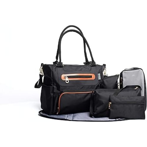 SoHo Grand Central Station Diaper Bag (Black)