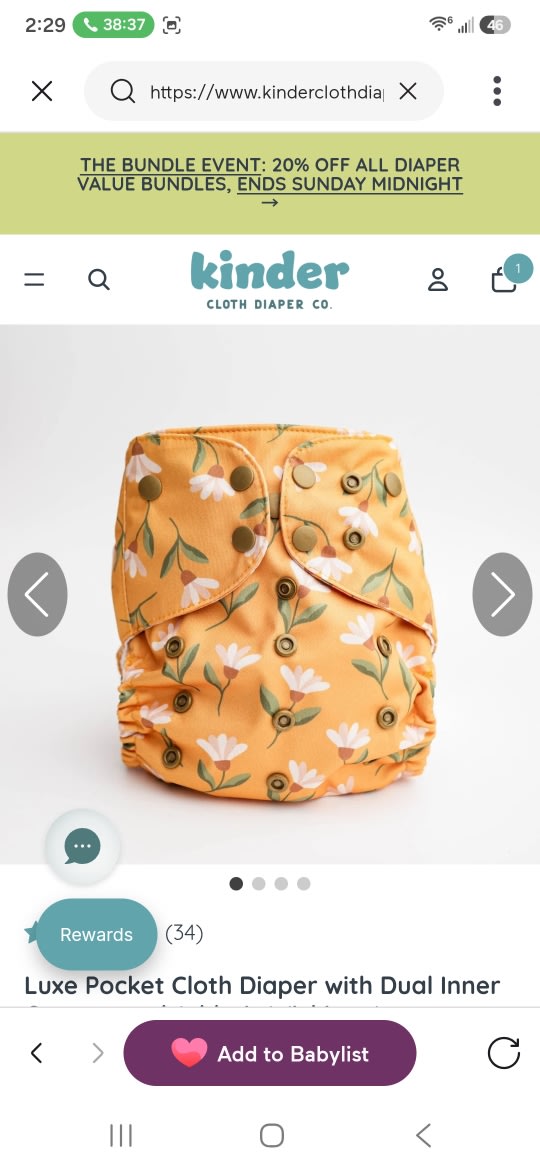 Luxe Pocket Cloth Diaper with Dual Inner Gussets and Athletic Wicking Jersey