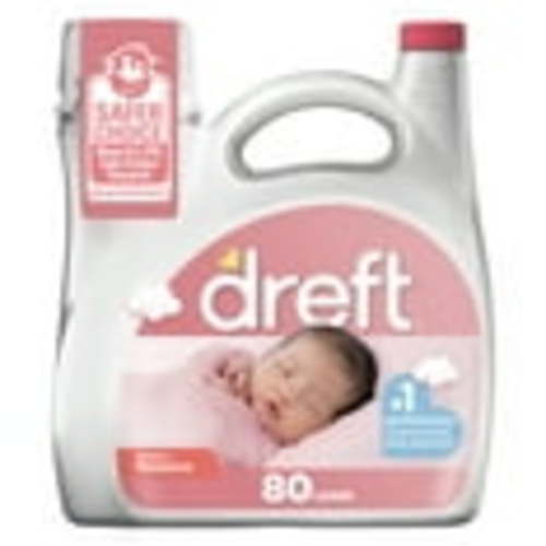 Dreft Newborn Baby Liquid Laundry Detergent, Sensitive Skin, Hypoallergenic, 80 Loads, 105 fl oz