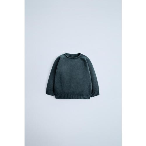 100% MERINO WOOL SWEATER (Dark Gray, 9-12M)