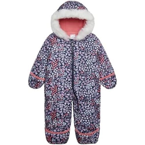Carter's baby-girls Puffer Pram Suit – Faux Fur Trim Hooded One-piece With Cozy Insulation