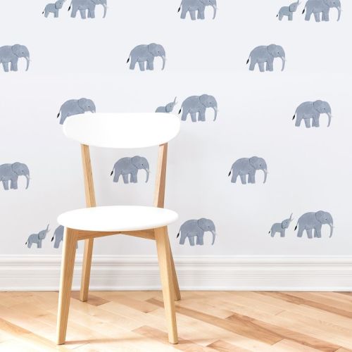 West Elm x Mej Mej Safari Elephant Peel & Stick Wall Decals