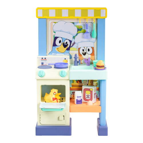 Bluey, Kitchen Playset, 20+ Sounds, Phrases, Music and Lights, Ages 3+