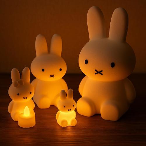 Miffy Bunny Family Night Light – Nursery Room Decor – Baby Shower Gift – Cute Bunny Night Lamp – Eco-Friendly 3D Printed Lamp