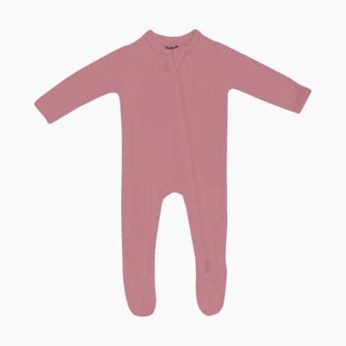 Zipper Footie - Dusty Rose