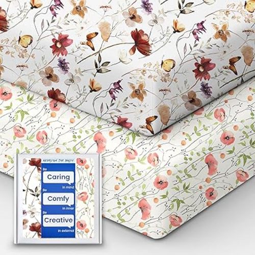 Premium Fitted Baby Boy Crib Sheets for Standard Crib Mattress - Ultra-Soft Jersey Knit Crib Mattress Sheet, Safe and Snug, Durable, Stylish Crib Sheet, 28''x52''x9'' Extra Deep Pocket