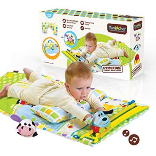 Yookidoo Baby Tummy Time Mat Newborn Musical Playmat & Outdoor Gym. 0-12 Months