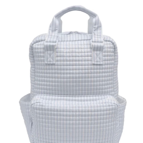 TRVL Quilted All You Need Bag- Blue Stripe