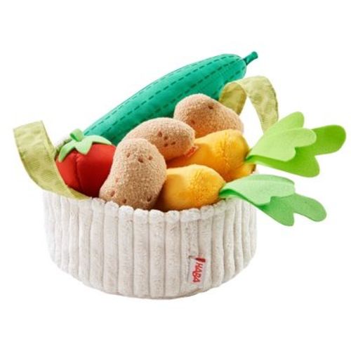 Haba Biofino Vegetable Basket - Soft Plush Pretend Play Food