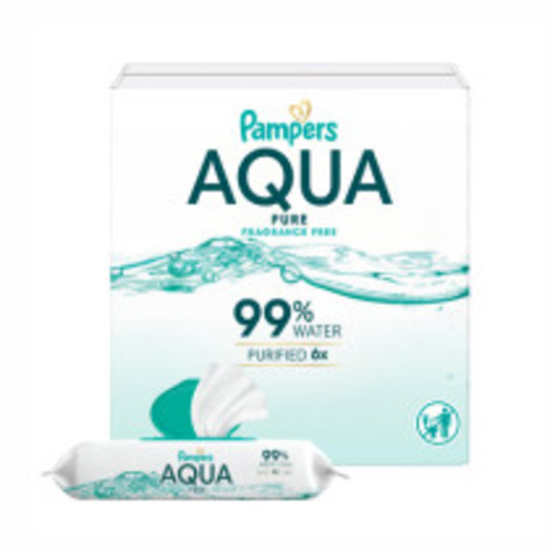 Pampers Aqua Pure Natural Sensitive Baby Wipes