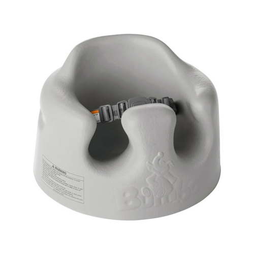 Bumbo Newborn Floor Seat with Adjustable Harness, Cool Gray