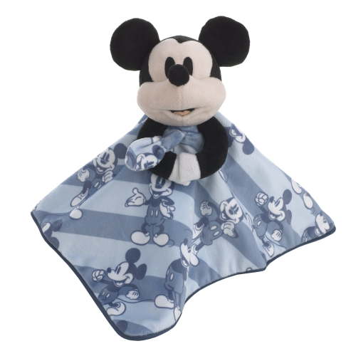 Disney Mickey Mouse Blue and White Lovey Security Blanket