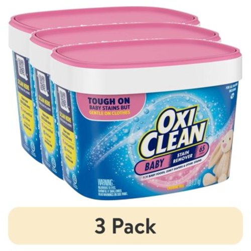 (3 pack) OxiClean Versatile Stain Remover Baby Stain Soaker, 3 lb
