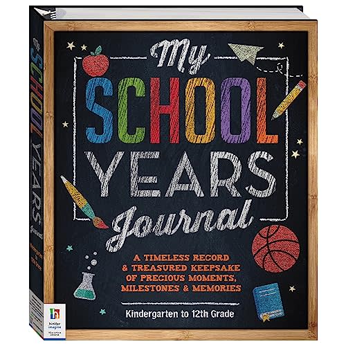 Hinkler: My School Years Journal - Preserve Memories of Children, Kindergarten to Grade 12, Store Certificates & Medals, Comes with Height Chart