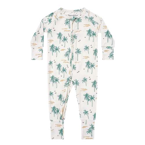 Palm Trees Small Ribbed Zip Romper
– Brave Little Ones