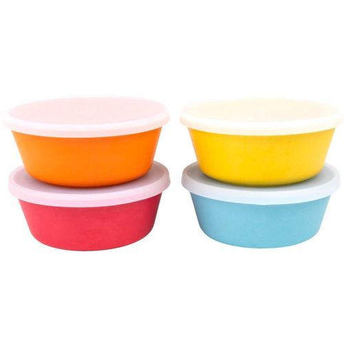 Weesprout Bamboo Kids Bowls, Set Of Four 15 Oz Kid-sized Bamboo Bowls, Dishwasher Safe Kid Bowls