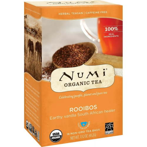 Numi Organic Calming Rooibos Tea Bags, 18 Count