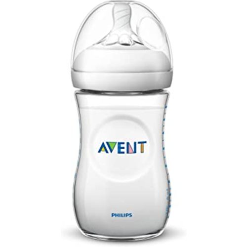 Philips AVENT Natural Baby Bottle, Clear, 9oz, 2pk, SCF013/27