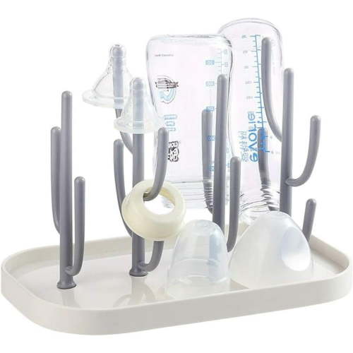 Baby Bottle Drying Rack with Base, Creative Tree Branch Baby Bottle Dryer Holder for Bottles, Teats, Cups, Pump Parts and Accessories