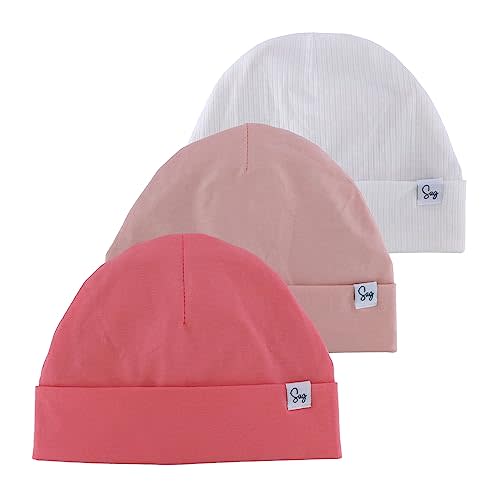 Jersey Beanie Hat for Newborn Baby Boys Girls Silky Satin Lined Hats Bonnet Toddler Infant Little Kids Beanies Caps