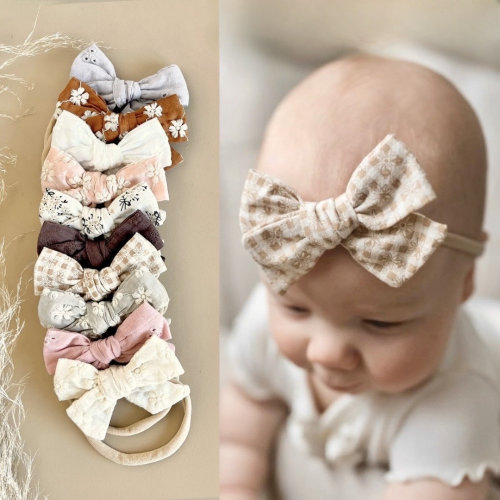 Variety 10 Pack Baby Bow Headbands, Variety of baby bow headbands, baby girl headband, newborn bows, baby girl bow, bow set, baby gift, bows