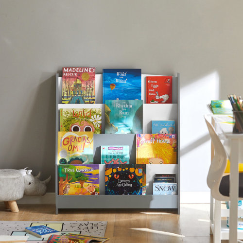 Isabelle & Max™ 4 Tier Kids Bookshelf Storage Rack for Children Room, 34.6"H X 31.5"W & Reviews | Wayfair