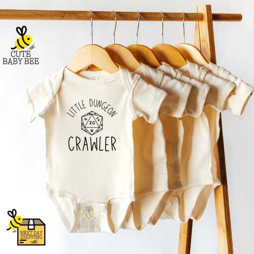 Little Dungeon Crawler Baby Bodysuit – Cute Gamer One Piece, Unisex Baby Clothing, Perfect Birthday Gift