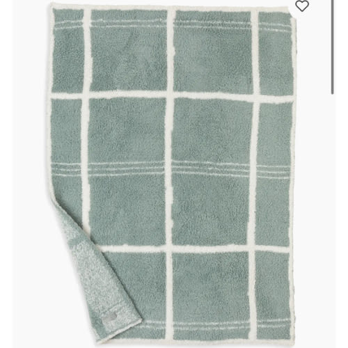 Barefoot Dreams Cozychic Grid Plaid Stroller Blanket | Saks Fifth Avenue