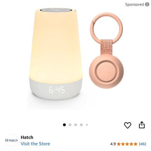 Hatch Baby Sleep Bundle: Home & Travel Sound Machines Includes Rest 2nd Gen and Portable Rest Go (Peach)