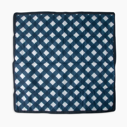 Little Unicorn Outdoor Blanket - Navy Plaid, 5 X 5 Ft
