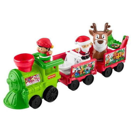 Fisher-Price Musical Christmas Train Refresh Little People Figures - 2 Piece