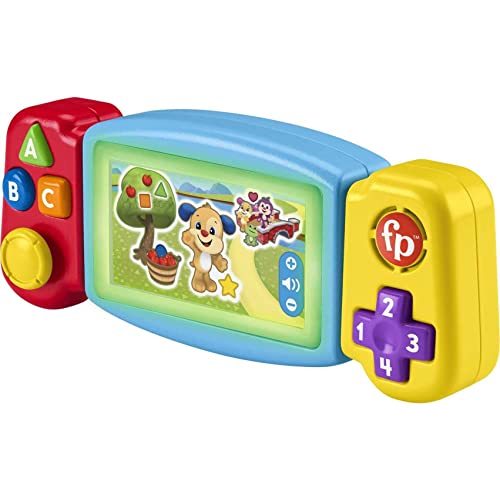 Fisher-Price Laugh & Learn Baby & Toddler Toy Twist & Learn Gamer Pretend Video Game with Lights & Music for Ages 9+ Months