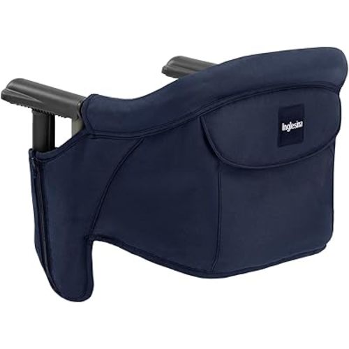 Inglesina Fast Table Chair, Navy - Portable Baby High Chair - for Babies & Toddlers 6-36 Months - Collapsible Design - Fits Tables 0.8'' to 3.5'' Thick - Compact & Easy to Use - Travel Bag Included
