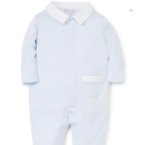 Blue Kissy New Beginnings Footie w/Collar