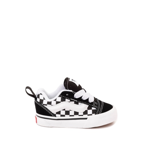 Vans Knu Skool Checkerboard Skate Shoe - Baby / Toddler - Black / White