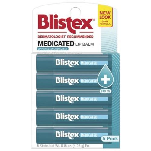 Blistex Medicated Lip Balm - 0.15oz/5pk