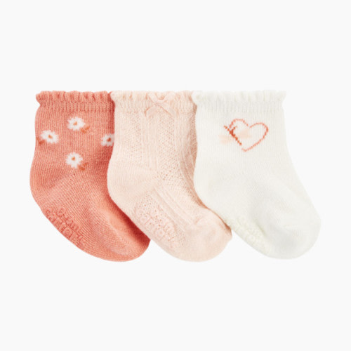 Carter's 3-Pack Socks - Assorted Pink, 0-3