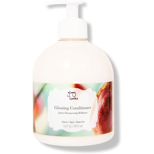 100% PURE Glossy Locks Glossing Hair Conditioner Hydrates & Restores Thirsty Locks Shine Boosting Coconut Oil & Avocado Color Safe Care for Women & Men, Vegan - 16 Fl Oz