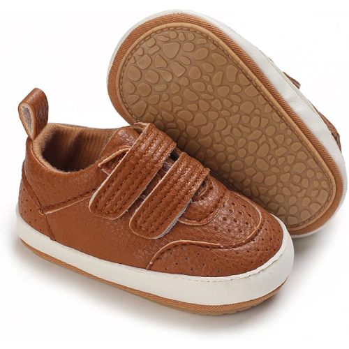 Clowora Baby Boys Girls Shoes Non-Slip Rubber Sole Sneakers Infant First Walking Toddler Crib Shoes Newborn Loafers Flats.