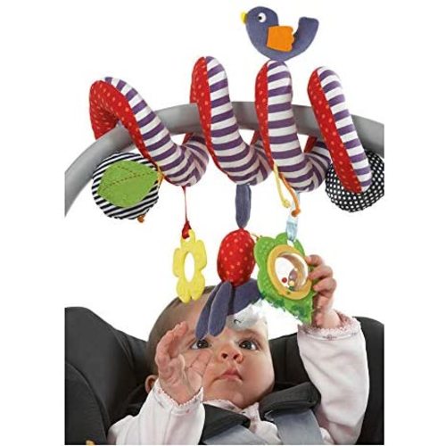 FOREAST Baby Crib Hanging Rattles Toys Infants Spiral Stroller Car Seat Toy for Kids (Bird)