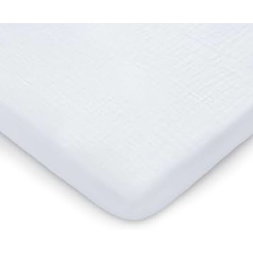 Muslin Fitted Bassinet Crib Sheet, Extra Soft 100% Muslin Cotton Bassinet Sheets by Comfy Cubs