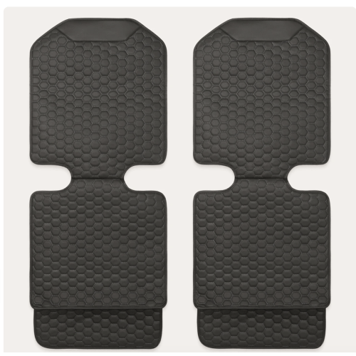 Car Seat Protector Mat (2) by Owleys ALL BLACK