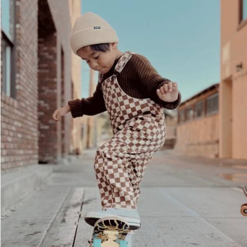 Teddy Checker Overalls