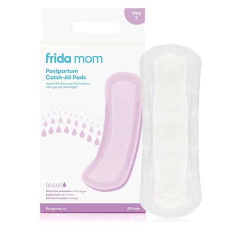 Frida Mom Postpartum Pads, Leak Proof Feminine Care Maxi Pads, 6 Layers of Protection for Maximum Absorbency (18ct)