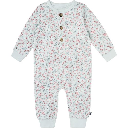 Modern Moments by Gerber Baby Henley Waffle-Knit Romper