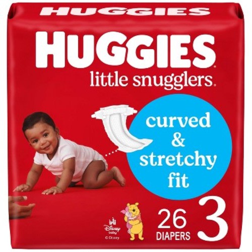 Huggies Little Snugglers Diapers - Size 3 - 26ct