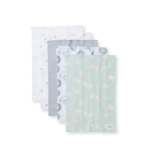 Hello Moon Organic Cotton Burp Cloths 5 Pack
